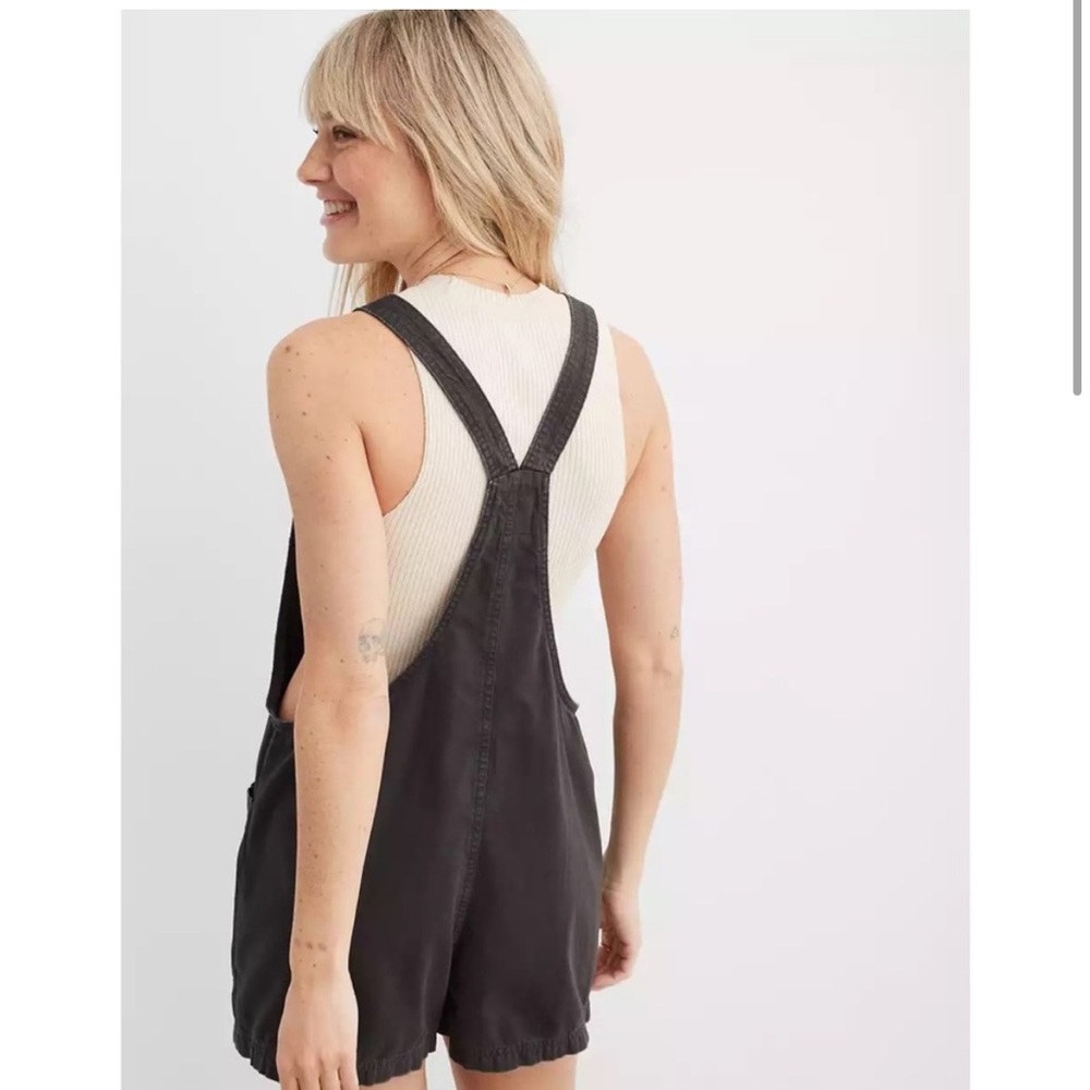 Aerie Beach Shortall in dark grey